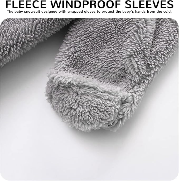 Baby Boy Girl Snowsuit Winter Warm Clothes Coat Infant Jumpsuit Toddler Outfit