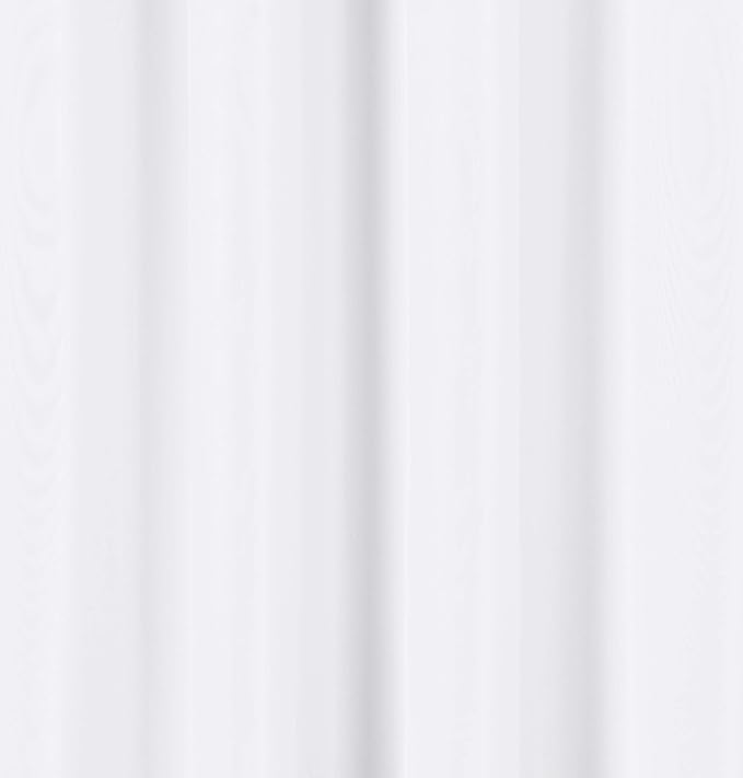 Amazon Basics Room Darkening Light Blocking Blackout Window Curtain with 2 Panels Grommets, for Living Room and Bedroom, 52 x 96 inches, White - Set of 2