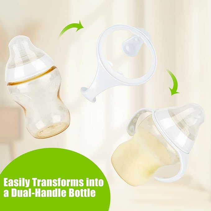 6 Pack Baby Bottle Handles for Tommee Tippee Baby Bottles, Easy Grip Bottle Holder for Newborn