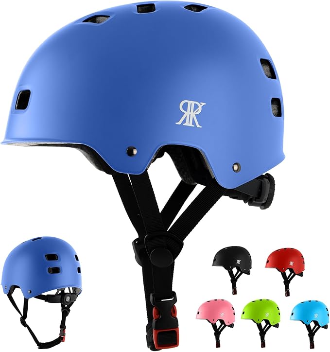 Youth Kids Bike Helmet, Skateboard Bicycle Helmet for Age 5-8-10-12-14 Teen Boys Girls Adjustable and Multi-Sport for Scooter Roller/Inline Skate