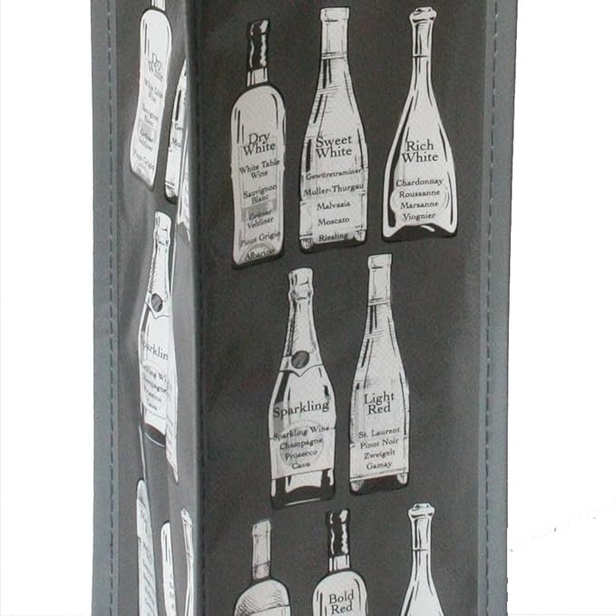 Set of 8: G.U.S. Eco-Friendly Wine Bags - Water Resistant, Reusable Wine Bags with Wide Sturdy Handles. Durable, Affordable. Uniquely Printed Designs