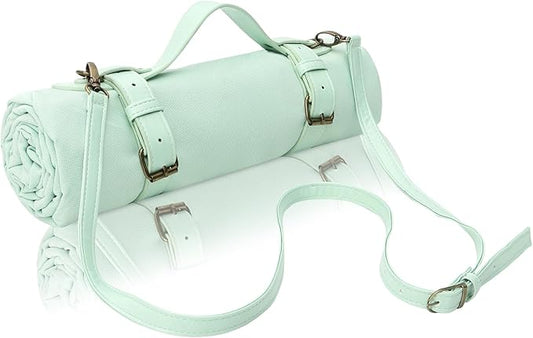 4’9” x 6’3” White Lightweight Water-Resistant Canvas Mat – Picnic, Outdoor, Beach, Park, Camping, Toy Mat