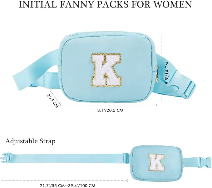 YOOLIFE Friend Gifts - Crossbody initialization Bag, Blue for Friends