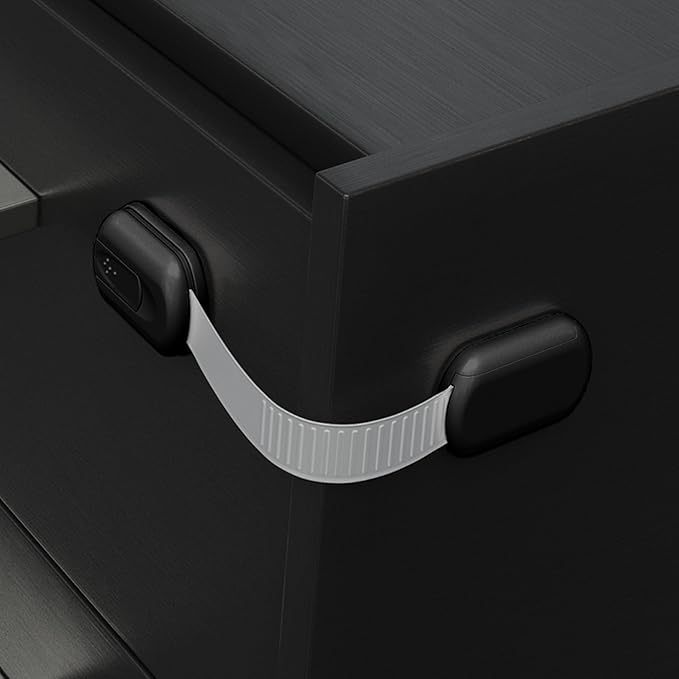 Baby Proofing Child Safety Locks (12 Pack) by Skyla Homes - The Safest, Quickest and Easiest 3M Adhesive Cabinet Latches, No Screws & Magnets, Multi-Purpose for Furniture, Kitchen, Ovens, Toilet Seats