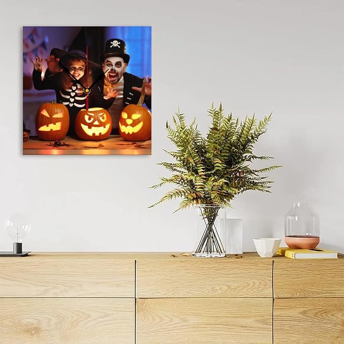 Generic Custom Clocks for Walls Personalized Clocks with Photo Text Logo Customized Round Clock for Birthday Wedding Present Creative, 10inch-25cm