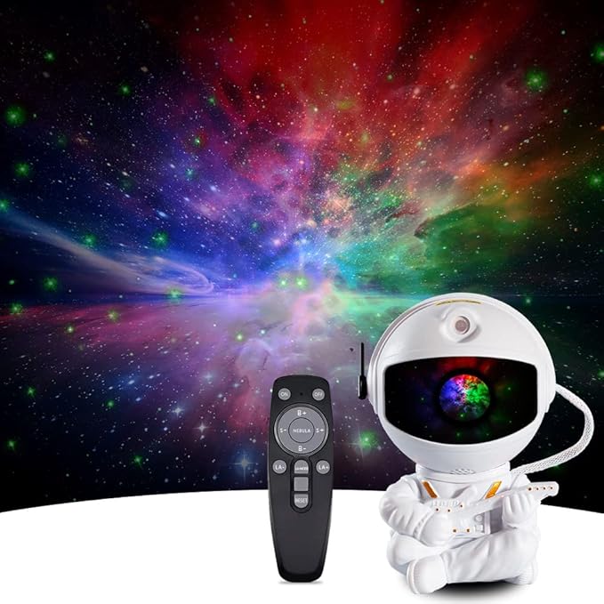 Astronaut Star Projector, Kids Night Light, Nebula Projector Light. Galaxy Bedroom Projector, Adult Playroom/Home Theater/Ceiling/Room Decoration