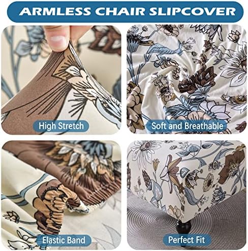 Armless Accent Chair Cover Slipcovers, 2 Pack - Image 3