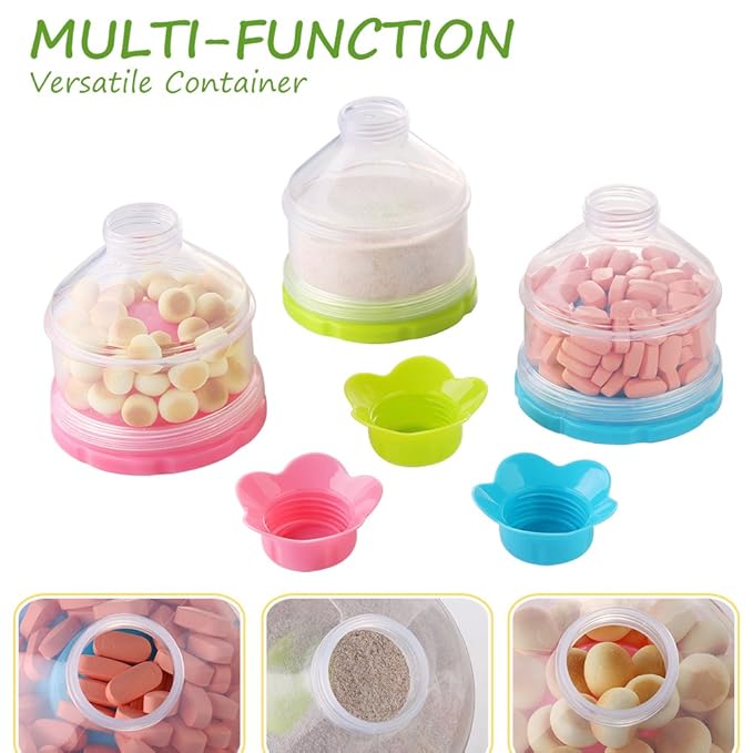 Accmor Baby Formula Dispenser, Non-Spill Stackable Formula Dispenser On The Go, Baby & Kids Snack Containers, Formula Container for Travel, BPA Free