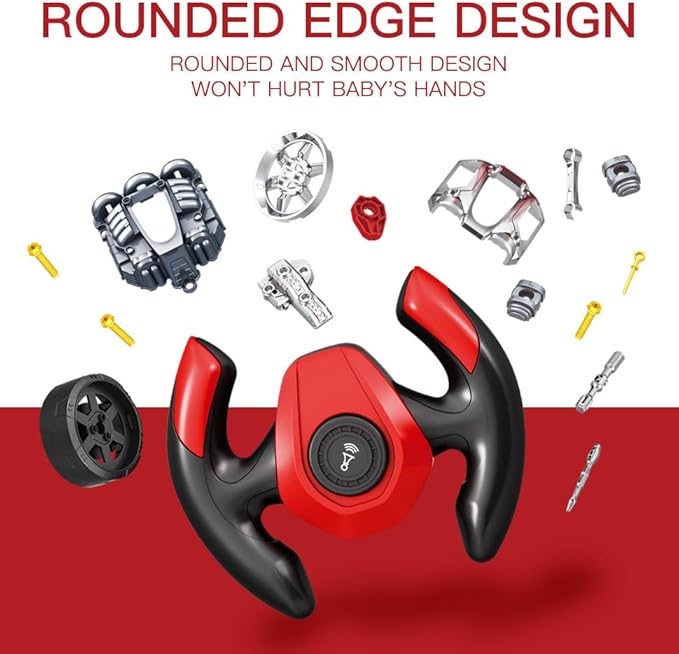 Interactive Truck Engine Toy with Removable Parts - Lights, Sounds, and Fun for Young Mechanics -Unleash their Creativity and Motor Skills with this Truck Engine Toy- Ideal Gift for 3-5-Year-Old Boys