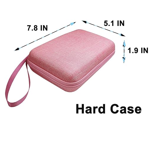 JCHPINE Hard Carrying Case for GiiKER Super Slide Brain Games, Protective Storage Holder for GiiKER Brain Teaser Puzzles Interactive Handheld Game Console Accessories (Case Only) (Pink)