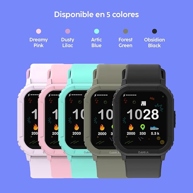 Cubitt Jr Smart Watch Fitness Tracker for Kids and Teens, with Games, Step Counter, Sleep Monitor, Heart Rate Monitor, Activity Tracker, Good Habits Alarms, 1.52" Touch Screen, IP68 Waterproof