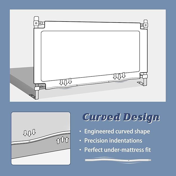 3-Piece Bed Rail for Toddlers with Headboard Rod, Adjustable Baby Bed Rail Guard, Twin/Full/Queen/King Size Bed (3, 74.8 * 74.8 * 39 Inch- Twin Size)