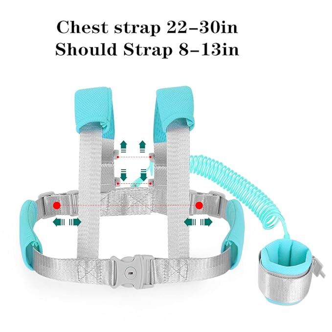 2 in 1 Baby Leash Anti Lost Wrist Link for Toddlers Toddler Harness,Baby Leash,Leash for Toddlers,Wrist Leashes（Green 2.5M)