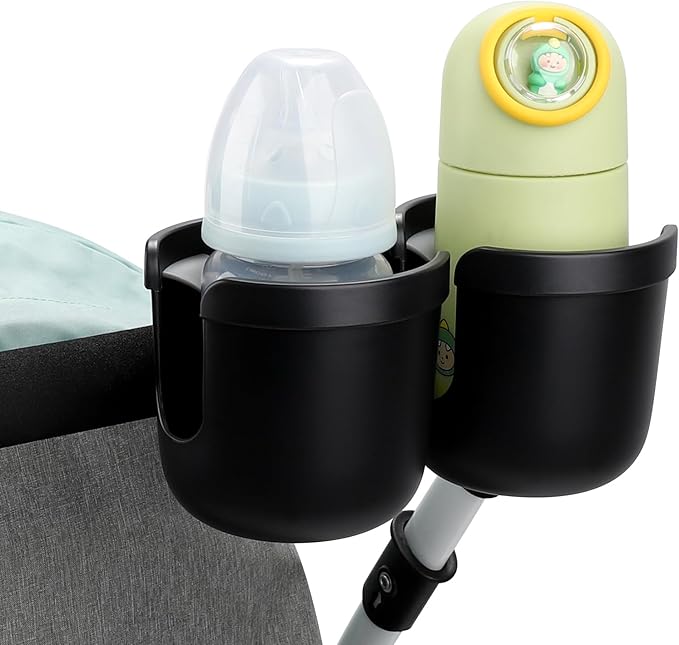 Accmor Stroller Cup Holder, Bike Cup Holder, Universal Cup Holder for Uppababy Nuna Doona Strollers, 2-in-1 Cup Phone Holder for Stroller, Bike, Wheelchair, Walker, Scooter