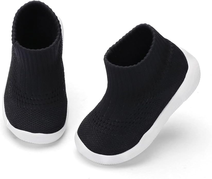Engtoy Baby Shoes & Socks - Non-Slip Breathable Slippers with Soft Rubber Sole - Baby Boys & Girls Slip On Sneakers