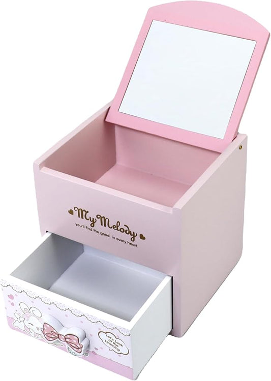 Girl Jewelry Box Pink Cute bunny Tabletop Children Storage Box Little girl birthday christmas Gift kids jewelry box Organizer