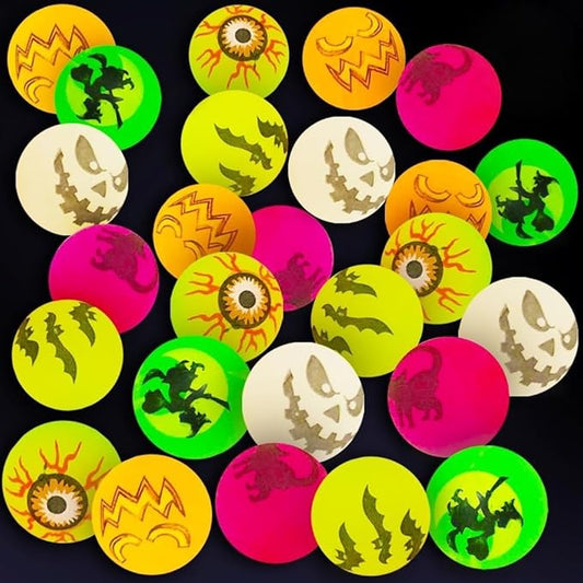 Halloween Decorations, Glow in The Dark Balls, 72 Packs , Party Favors and Goodie Bag Fillers