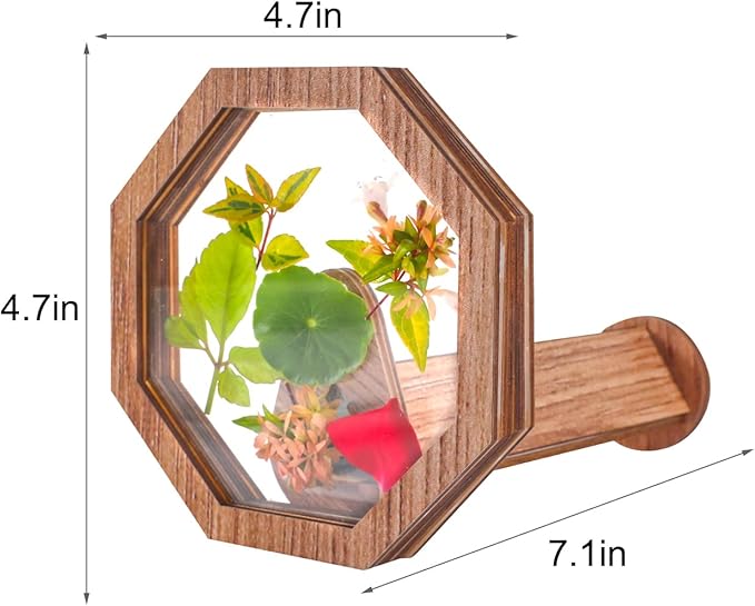 2PCS Natural DIY Kaleidoscope Kit, New Wooden Magic Rotating Kaleidoscope Making Set for Nature Lovers, Best Gift, Outdoor Classic Handmade Education Toys