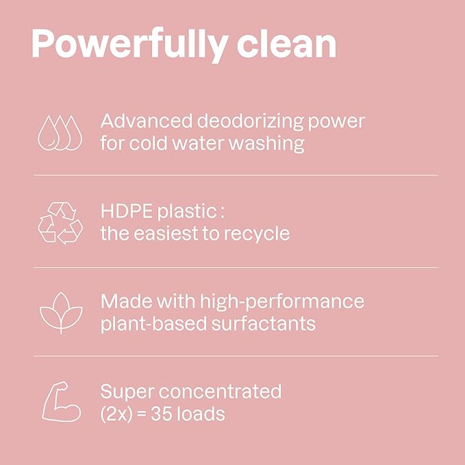 ATTITUDE Baby Laundry Detergent, EWG Verified, Plant and Mineral-Based Formula, HE Compatible, Vegan Household Products, Soothing Chamomile, 35 Loads, 35.5 Fl Oz