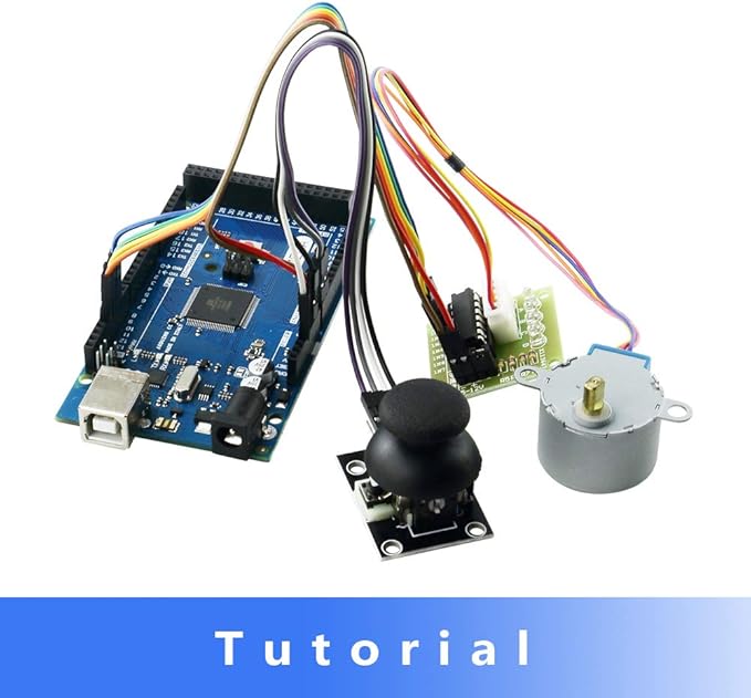 Complete Ultimate STEM Electronic Projects Starter Kit for Arduino with Mega2560, LCD1602, Servo, Stepper Motor, Sensors, Breadboard, Jumper Wire, Resistor, Capacitor, Transistor and Tutorial