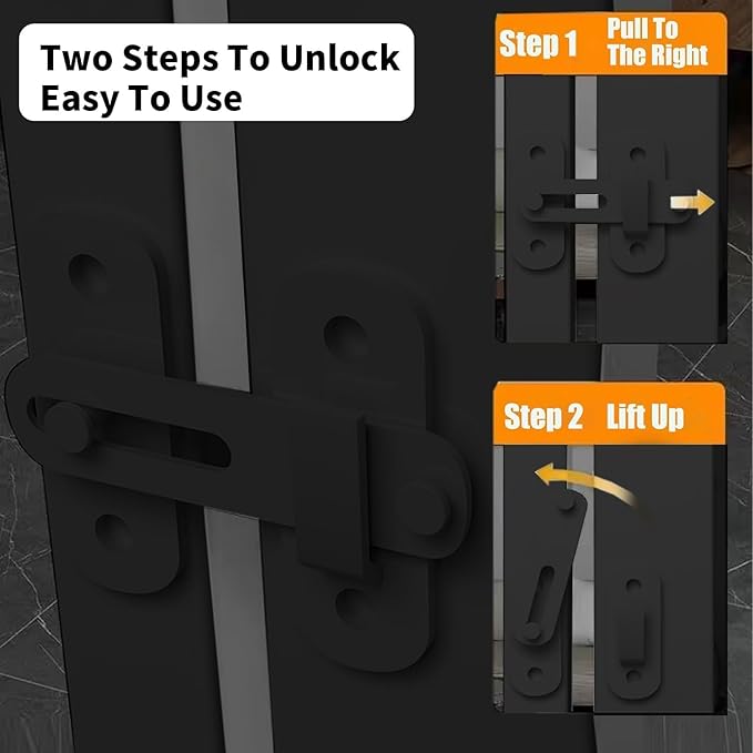 55.1 Inch Tall Baby Gate Auto Close Dog Gate Adjustable 29.92"- 48.03" Wide Pressure Mounted Walk Through Swing Pet Gate for Doorways (Black, 29.92"- 48.03")