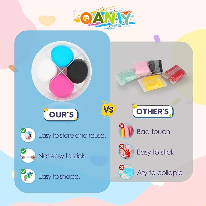 Air Dry Clay for Kids,Modeling Clay Kit,14 Species of Marine Life DIY Molding Clay Art Crafts Set,Ultra Light & Soft,Safe Non-Toxic,Toys Gifts for Age 4 5 6 7 8+ Years Old Boys Girls Kids