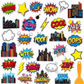 Fullhawl 30 Pcs Comic Non Slip Shower Stickers, Fun Bathtub Safety by Fullhawl