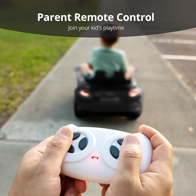 Electric Ride on Car for Kids, Licensed Audi 12V 7Ah Kids Ride-on Toy for Toddlers 3-5 Year Old with Remote, Bluetooth - Black