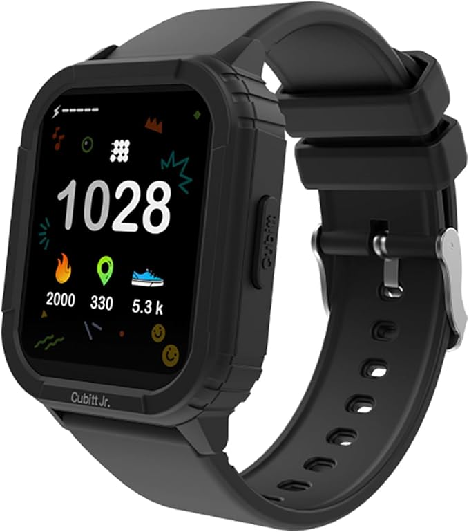 Cubitt Jr Smart Watch Fitness Tracker for Kids and Teens, with Games, Step Counter, Sleep Monitor, Heart Rate Monitor, Activity Tracker, Good Habits Alarms, 1.52" Touch Screen, IP68 Waterproof
