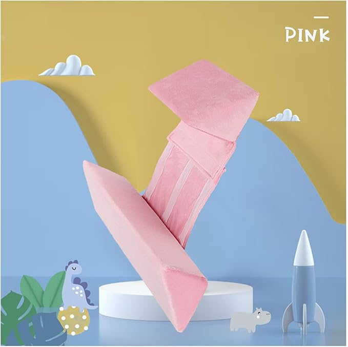 Baby Side Sleeper Weddge Breathable Pillow, Removable and Washable Breathable Bedding Set Original Down Alternative Pillow for Sleeping