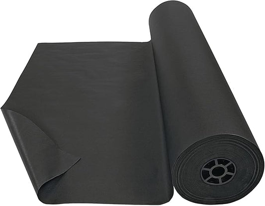 Colorations Dual Surface Paper Roll Classroom Supplies for Arts and Crafts Black (36" x 1000') (Item # DSBK)