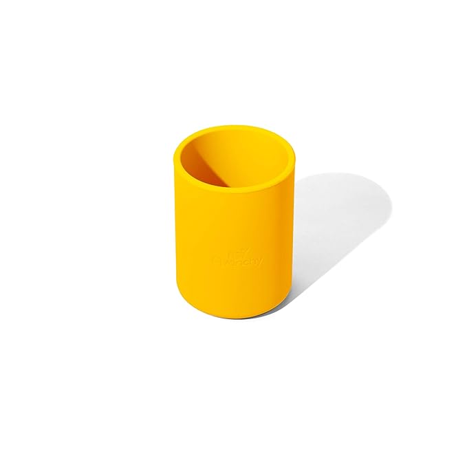 Avanchy Silicone Training Cup – 12 oz Open Cup for Toddlers and Infants – Ideal for Baby Led Weaning and Transitioning from Bottles, Green