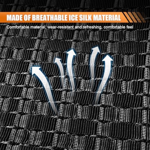 2PCS Ice Silk Car Seat Cushion, Breathable Cooling Anti-Slip Car Seat Protector - Image 4