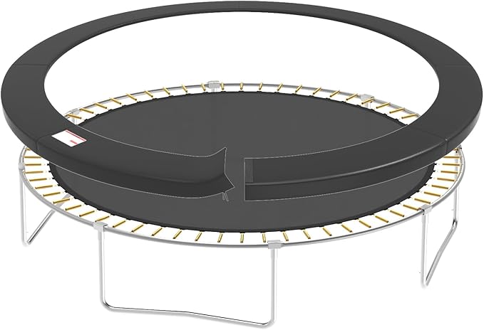 Trampoline Spring Cover, 10ft/12ft/14ft/15ft/16ft Trampoline Replacement Safety Pad, Waterproof Trampoline Accessories Pad for Round Frame