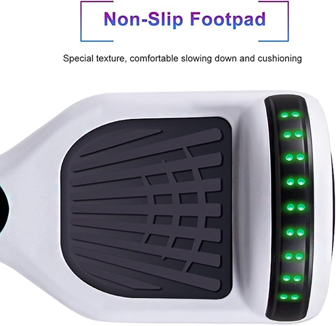SISIGAD Scooters for Kids Ages 6-12, with Built-in Bluetooth Speaker and 6.5" Colorful Lights Wheels, Safety Certified Self Balancing Scooter Gift for Kids
