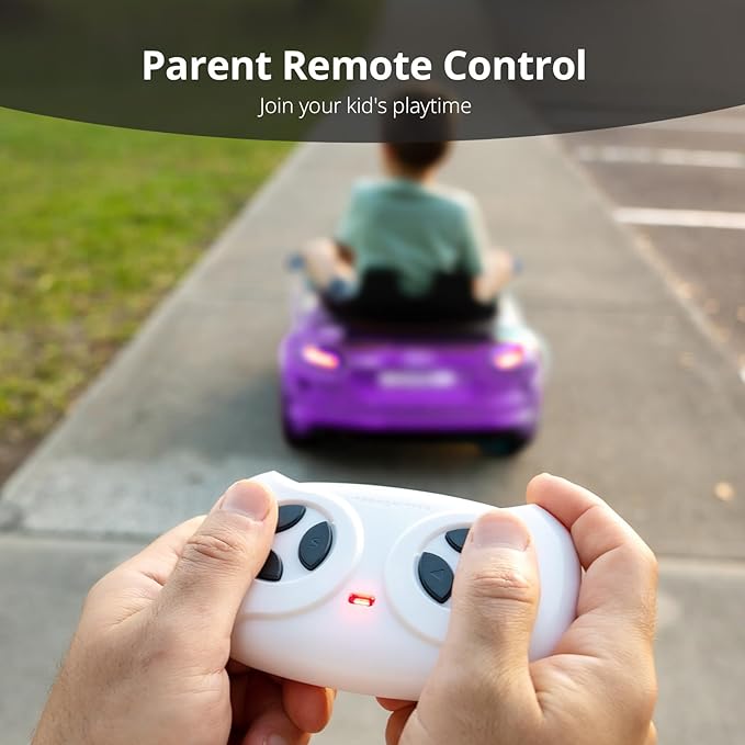 Electric Car for Kids, Licensed Audi 6V Kids Ride on Car Toy for Toddlers with Remote - Purple