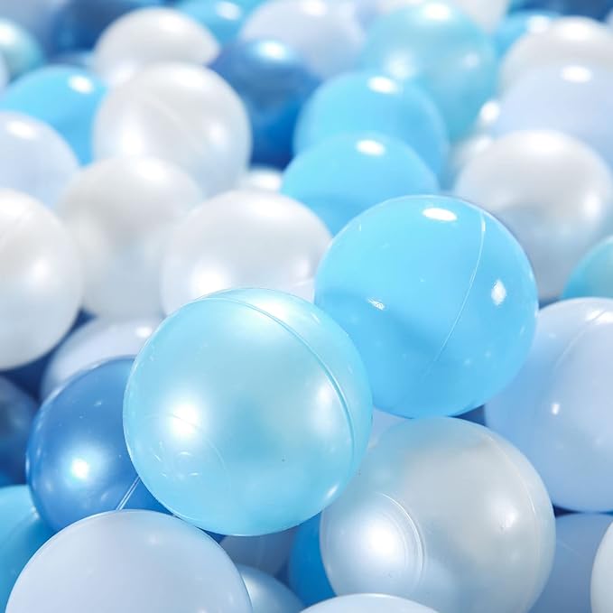 GOGOSO Ball Pits Balls for Toddlers Pack of 50 100 200 Plastics Shape Ball Non-Phthalate Non-BPA Non-Toxic 2.2-Inch Crush Proof Play Balls