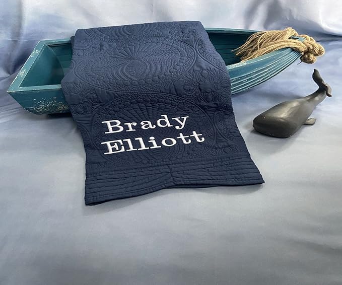 Personalized Baby Blanket Baby Quilt Monogrammed Blankets for Boys and Girls Embroidered Baby Gifts Animals