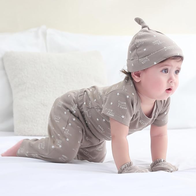 Baby Bodysuit and Pant Set 10-pcs Cotton Soft Newborn Boy Girl Clothes Outfits