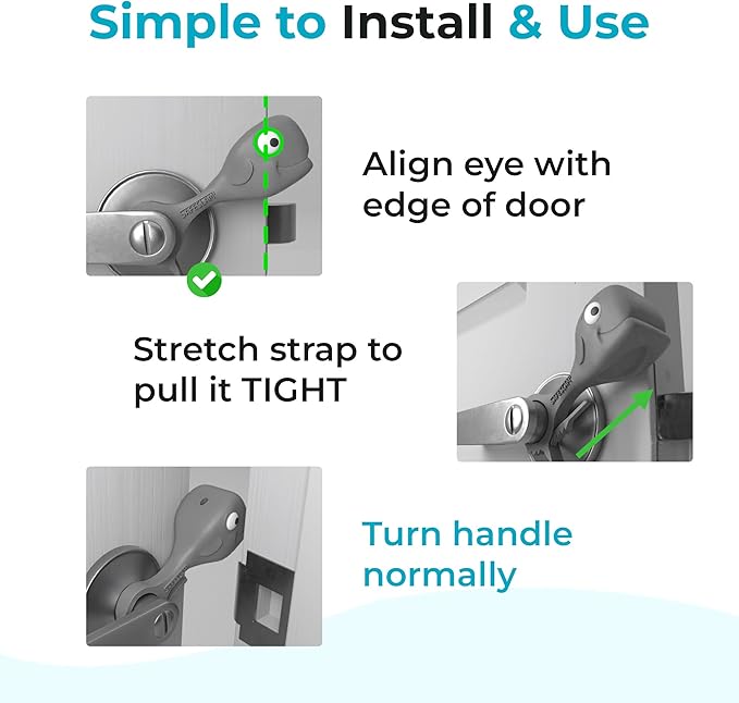 Baby Proofing Door Stopper, Door Pinch Guards Protect Child Fingers & PET Tails. Baby Safety Finger Protectors Prevent Pinch Injuries – Kids and Adults Love Whale Pinch Guard (Grey)