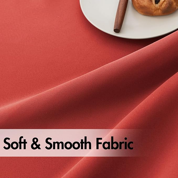 ANRODUO Back Tab Blackout Curtains for Bedroom Living Room, Rod Pocket Pinch Pleated Thermal Insulated Room Darkening Curtains 72 Inches Long 2 Panels, Burnt Orange, 42 x 72 Inch