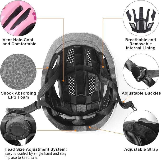 GLAF Baby Bike Helmet Toddler Helmets for 1 Year Old and up Infant Girls Boys Multi Sport Adjustable for Scooter Bicycle Kids Youth Child Skateboard Safety Cycling