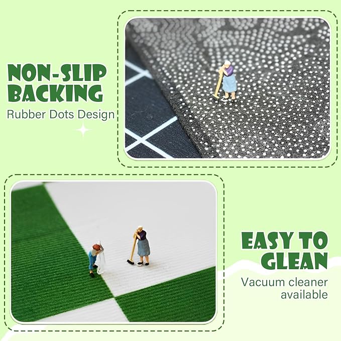 ABC Rug for Kids Room, ABC Baby Mats for Floor Toddlers, Alphabet Play Mat Elementary Preschool Kid's Rugs with Animal Illustrations - (78.7X59 Inches)