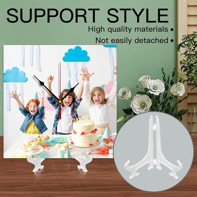 Generic Custom Clocks for Walls Personalized Clocks with Photo Text Logo Customized Round Clock for Birthday Wedding Present Family Friends Gifts, 12inch-30cm