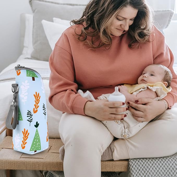 Accmor Baby Bottle Cooler Tote Bags, Insulated Breastmilk Cooler Bag, Nursing Bottle Warmer Bag for Nursing Mom Daycare Travel