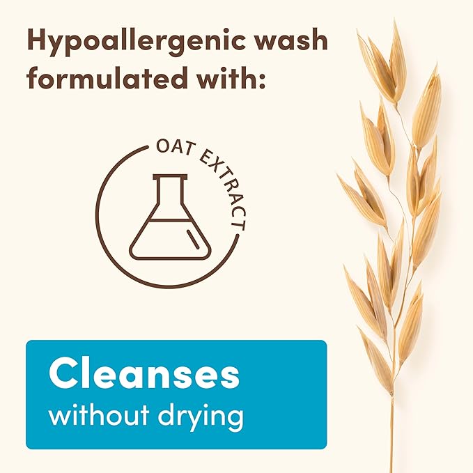 Aveeno Baby Daily Moisture Body Wash & Shampoo with Natural Oat Extract, Hypoallergenic, Tear-Free, Paraben-Free, pH-Balanced Formula For Sensitive Hair & Skin, 33 fl oz