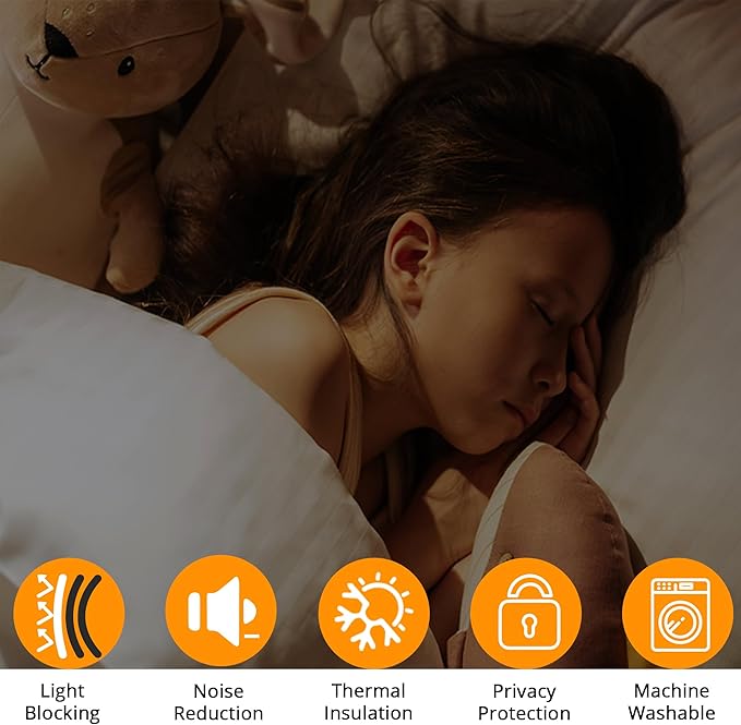 Galaxy Blackout Curtains - Space Design, 100% Blackout, 2 Panels, Each W52×L84, Thermal Insulated Curtains for Bedroom, Noise Reducing & Energy Efficient, Keeping Your Decor Looking Fresh and Vibrant