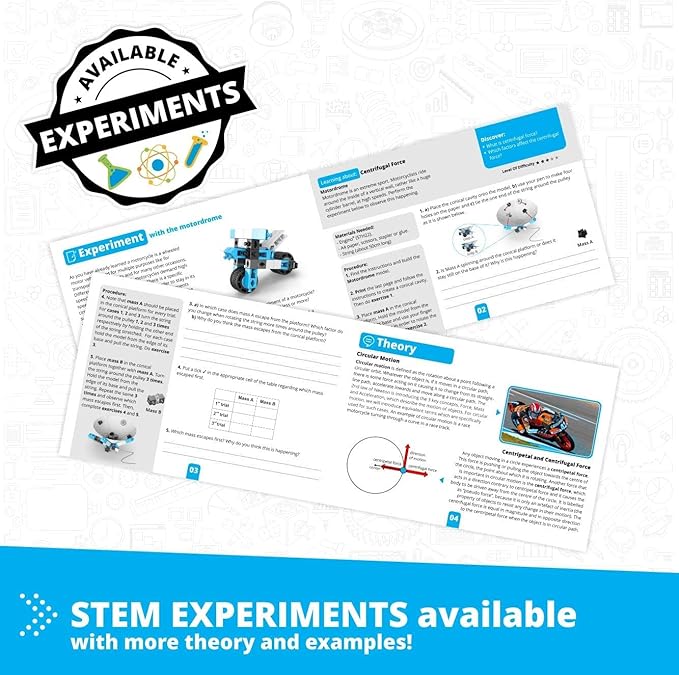 Engino Creative Engineering Kit, 60 Motorized Models for Kids 8+, Bulding Toys, STEM Projects for Young Inventors, Construction Toys, Models Powered by Motor, Gift for Boys & Girls