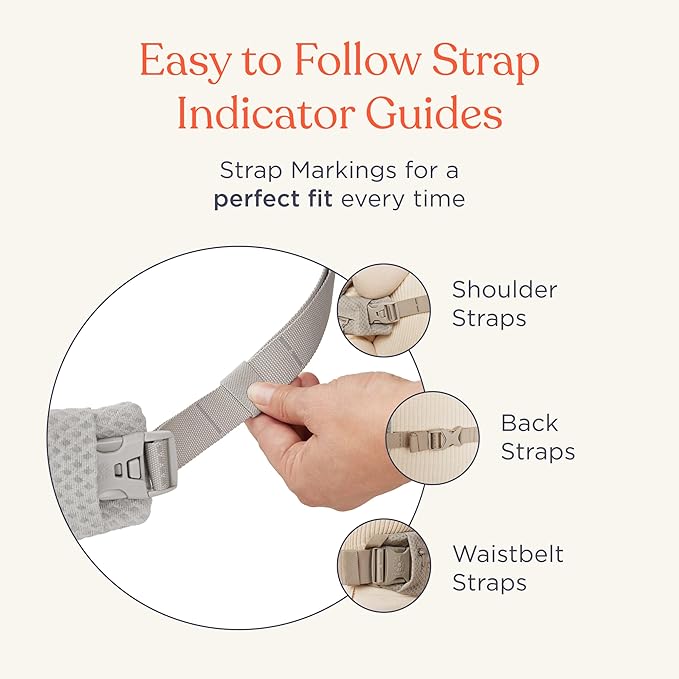 Ergobaby Omni Deluxe Baby Carrier Newborn to Toddler - Breathable Baby Carriers for Summer - All-Position Carrier with Enhanced Lumbar Support & Airflow (7-45 Pounds), Cotton, Onyx Black