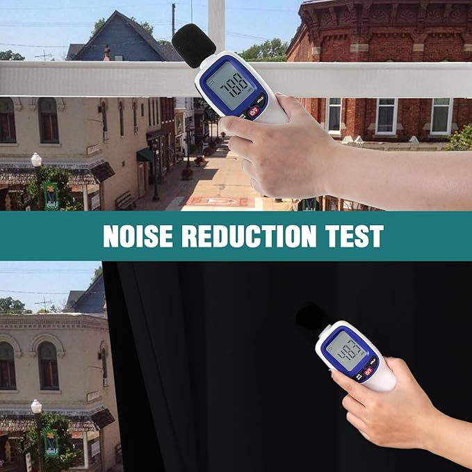 ChrisDowa 100% Blackout Curtains for Bedroom with Black Liner, 2 Thick Layers Total Blackout Thermal Insulated Grommet Long Window Curtains 2 Panels Set (Black, 52 x 95 Inch)